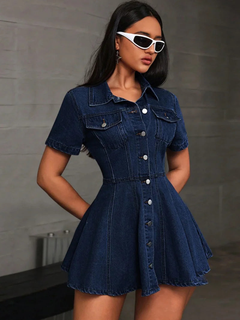 G Y D N™ || GYDN Dames Denim Jurk