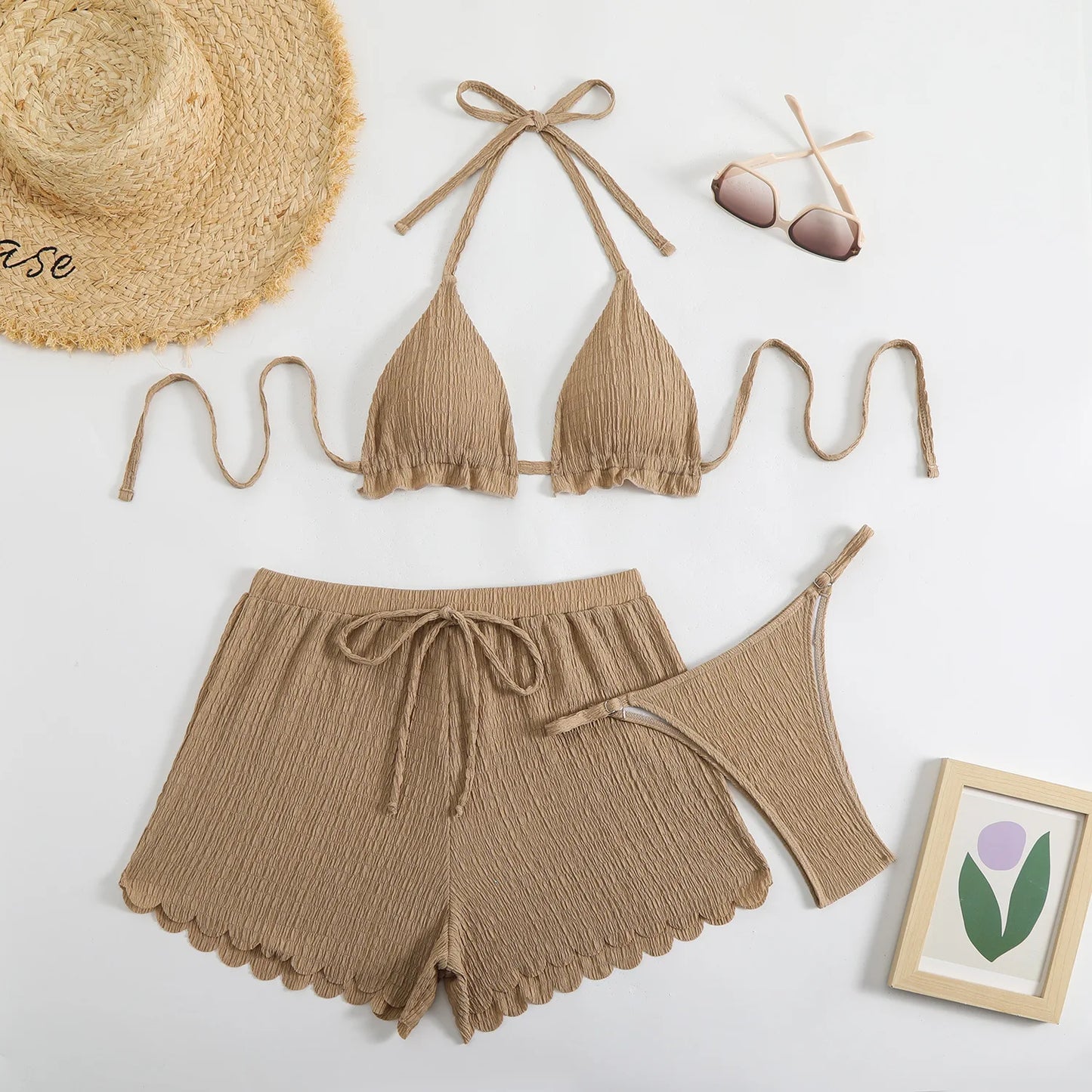 G Y D N™ || Dames Elegant 3 delige Bikini Set