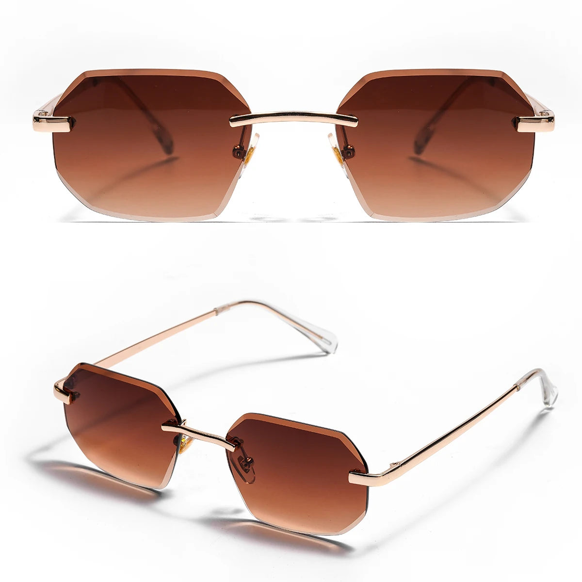 G Y D N™ || Trendy Randloze Zonnebril van Ruiao