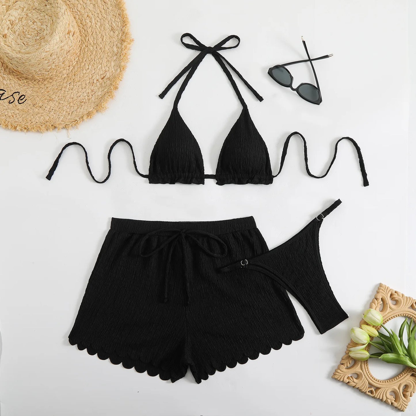 G Y D N™ || Dames Elegant 3 delige Bikini Set