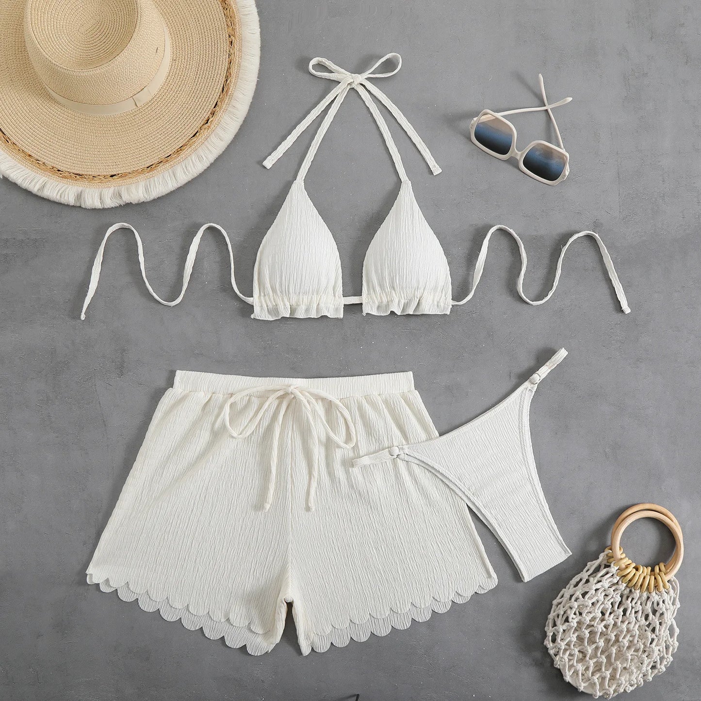 G Y D N™ || Dames Elegant 3 delige Bikini Set