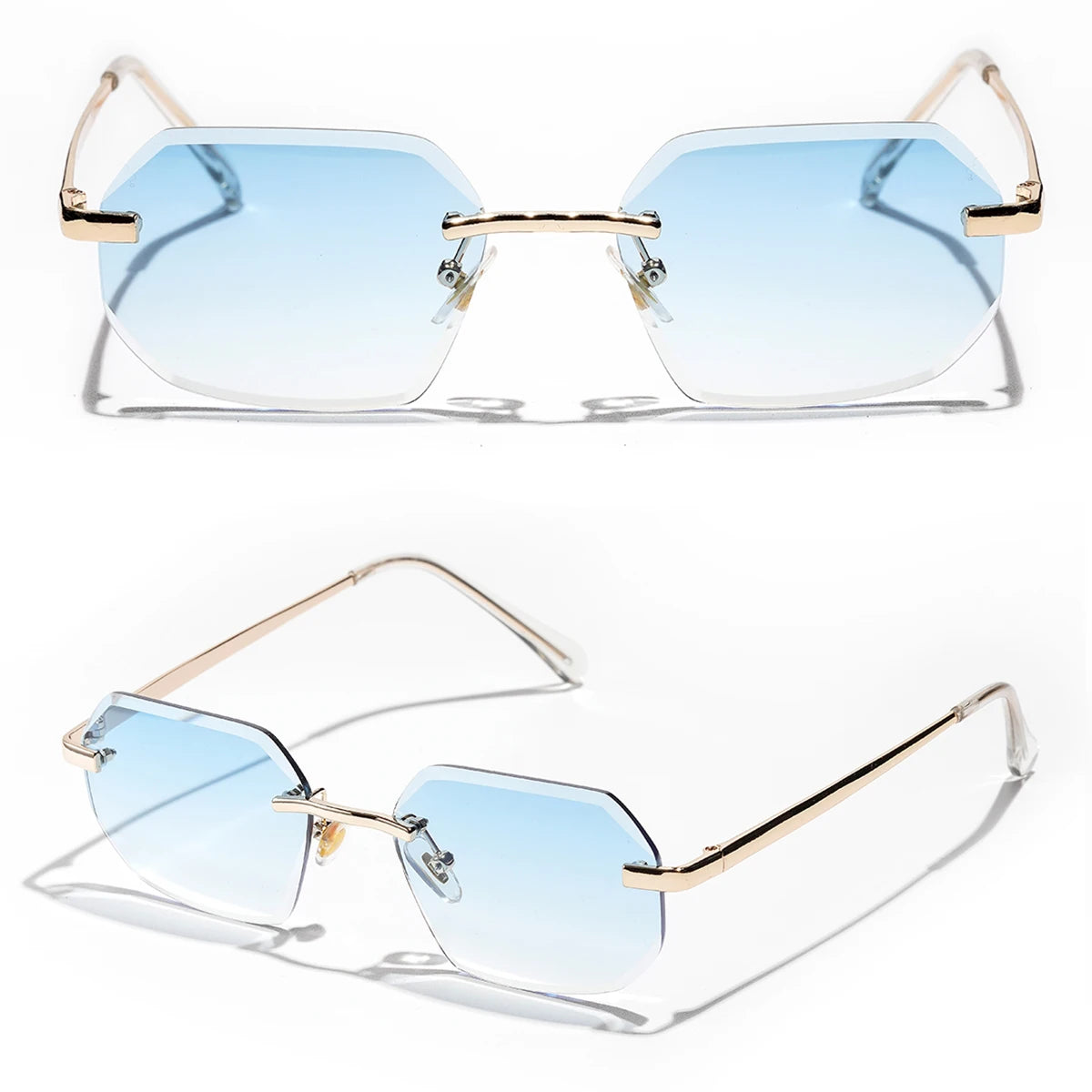 G Y D N™ || Trendy Randloze Zonnebril van Ruiao