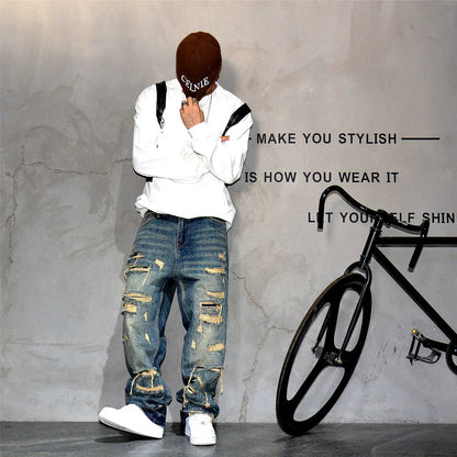 G Y D N™ || Heren Skater Distressed Baggy